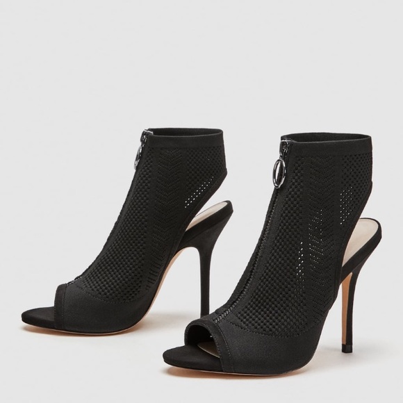 NWT • Zara • Fabric High-Heel Sandals with Zip - Picture 3 of 6